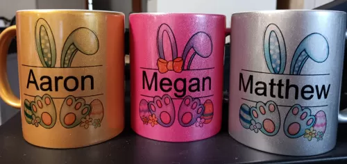 Personalized Metallic Mug - Easter